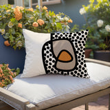 Scully Abstract Reversible Indoor/Outdoor Rectangular Pillow