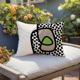 Scully Abstract Reversible Indoor/Outdoor Rectangular Pillow