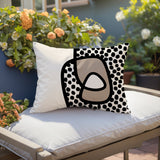 Scully Abstract Reversible Indoor/Outdoor Rectangular Pillow