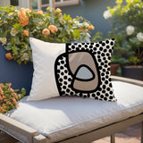 Scully Abstract Reversible Indoor/Outdoor Rectangular Pillow