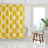 Seabrook Geometric Shower Curtain in Dandelion