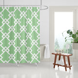 Seabrook Geometric Shower Curtain in Mint