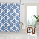 Seabrook Geometric Shower Curtain in Periwinkle
