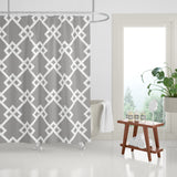 Seabrook Geometric Shower Curtain in Trout