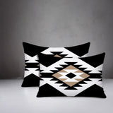 Seka 2 Sets Indoor/Outdoor Reversible Rectangular Pillow