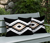 Seka 2 Sets Indoor/Outdoor Reversible Rectangular Pillow