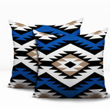 Seka 2 Sets Indoor/Outdoor Reversible Square Pillow
