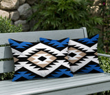 Seka 2 Sets Indoor/Outdoor Reversible Rectangular Pillow