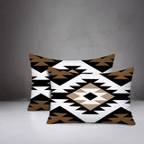 Seka 2 Sets Indoor/Outdoor Reversible Rectangular Pillow