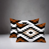 Seka 2 Sets Indoor/Outdoor Reversible Rectangular Pillow