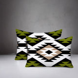 Seka 2 Sets Indoor/Outdoor Reversible Rectangular Pillow