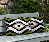 Seka 2 Sets Indoor/Outdoor Reversible Rectangular Pillow