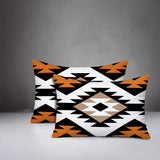 Seka 2 Sets Indoor/Outdoor Reversible Rectangular Pillow