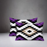 Seka 2 Sets Indoor/Outdoor Reversible Rectangular Pillow