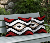 Seka 2 Sets Indoor/Outdoor Reversible Rectangular Pillow
