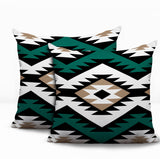 Seka 2 Sets Indoor/Outdoor Reversible Square Pillow