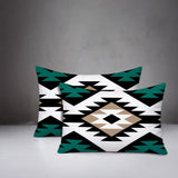 Seka 2 Sets Indoor/Outdoor Reversible Rectangular Pillow