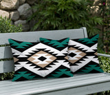 Seka 2 Sets Indoor/Outdoor Reversible Rectangular Pillow