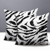 Seppo Zebra Print Indoor/Outdoor Reversible Square Pillow