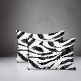 Seppo Zebra Print Indoor/Outdoor Reversible Rectangular Pillow