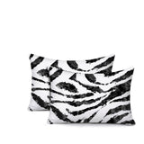 Seppo Zebra Print Indoor/Outdoor Reversible Rectangular Pillow
