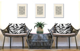 Seppo Zebra Print Indoor/Outdoor Reversible Rectangular Pillow