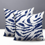 Seppo Zebra Print Indoor/Outdoor Reversible Square Pillow