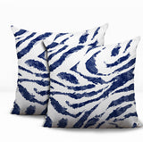 Seppo Zebra Print Indoor/Outdoor Reversible Square Pillow
