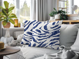Seppo Zebra Print Indoor/Outdoor Reversible Square Pillow