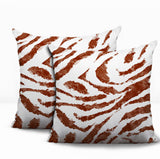 Seppo Zebra Print Indoor/Outdoor Reversible Square Pillow