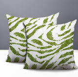 Seppo Zebra Print Indoor/Outdoor Reversible Square Pillow