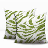 Seppo Zebra Print Indoor/Outdoor Reversible Square Pillow