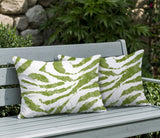 Seppo Zebra Print Indoor/Outdoor Reversible Rectangular Pillow