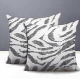 Seppo Zebra Print Indoor/Outdoor Reversible Square Pillow