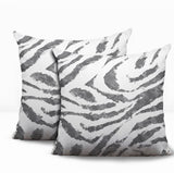 Seppo Zebra Print Indoor/Outdoor Reversible Square Pillow