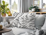 Seppo Zebra Print Indoor/Outdoor Reversible Square Pillow