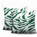 Seppo Zebra Print Indoor/Outdoor Reversible Square Pillow