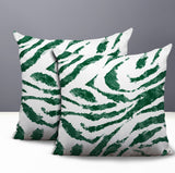 Seppo Zebra Print Indoor/Outdoor Reversible Square Pillow