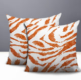 Seppo Zebra Print Indoor/Outdoor Reversible Square Pillow
