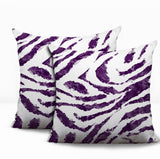 Seppo Zebra Print Indoor/Outdoor Reversible Square Pillow