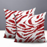 Seppo Zebra Print Indoor/Outdoor Reversible Square Pillow