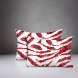 Seppo Zebra Print Indoor/Outdoor Reversible Rectangular Pillow