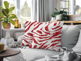 Seppo Zebra Print Indoor/Outdoor Reversible Square Pillow