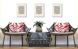 Seppo Zebra Print Indoor/Outdoor Reversible Rectangular Pillow