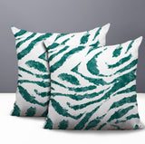 Seppo Zebra Print Indoor/Outdoor Reversible Square Pillow