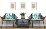 Seppo Zebra Print Indoor/Outdoor Reversible Rectangular Pillow