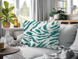 Seppo Zebra Print Indoor/Outdoor Reversible Square Pillow