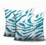 Seppo Zebra Print Indoor/Outdoor Reversible Square Pillow