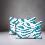 Seppo Zebra Print Indoor/Outdoor Reversible Rectangular Pillow
