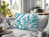 Seppo Zebra Print Indoor/Outdoor Reversible Square Pillow